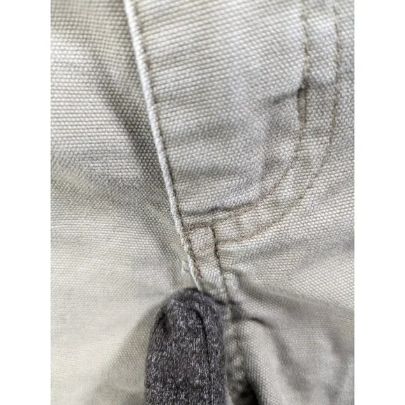 Columbia Shorts Mens Large Cotton Canvas Cargo Trail Hiking Outdoor Beige - Picture 15 of 16